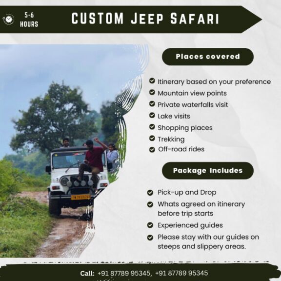Kodaikanal Jeep Safari - Custom Safari