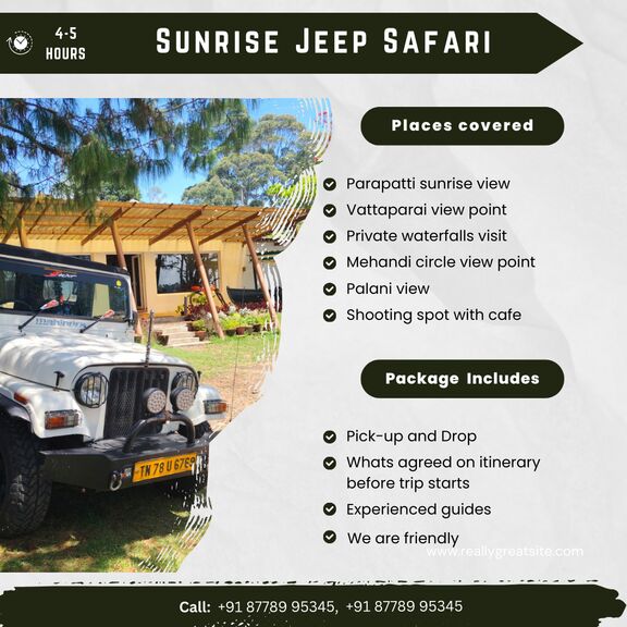 Kodaikanal Jeep Safari Sunrise Tour